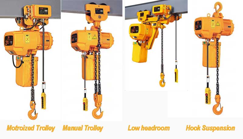 Electric chain hoist types 