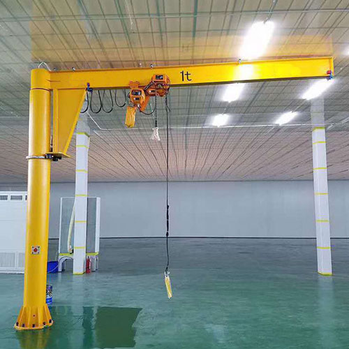 1 ton jib crane with low headroom electric chain hoist