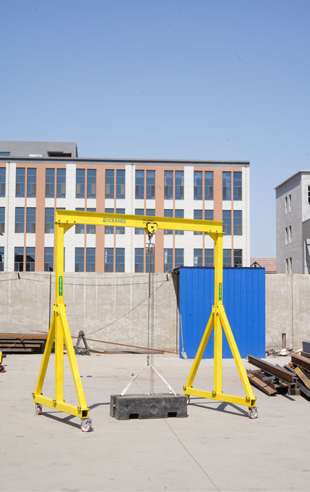 portable gantry crane with munual chain block