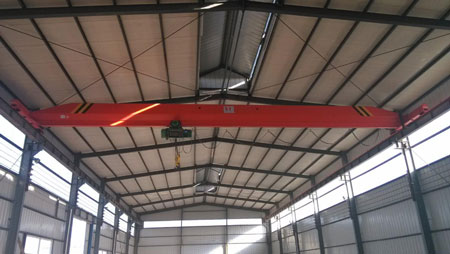 5 ton single girder crane for warehouse